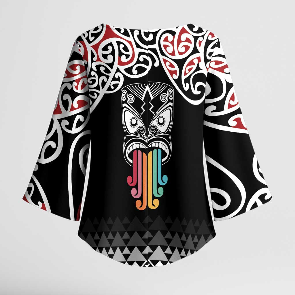 Kia Kaha Te Reo Maori Kimono Sleeve Blouse 50 Years Mo Ake Tonu Te Reo - Aussie Hoodie