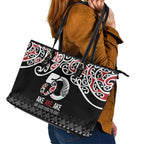 Kia Kaha Te Reo Maori Leather Tote Bag 50 Years Mo Ake Tonu Te Reo - Aussie Hoodie