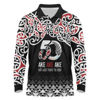 Kia Kaha Te Reo Maori Long Sleeve Polo Shirt 50 Years Mo Ake Tonu Te Reo - Aussie Hoodie