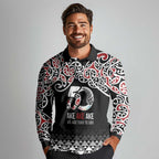 Kia Kaha Te Reo Maori Long Sleeve Polo Shirt 50 Years Mo Ake Tonu Te Reo - Aussie Hoodie
