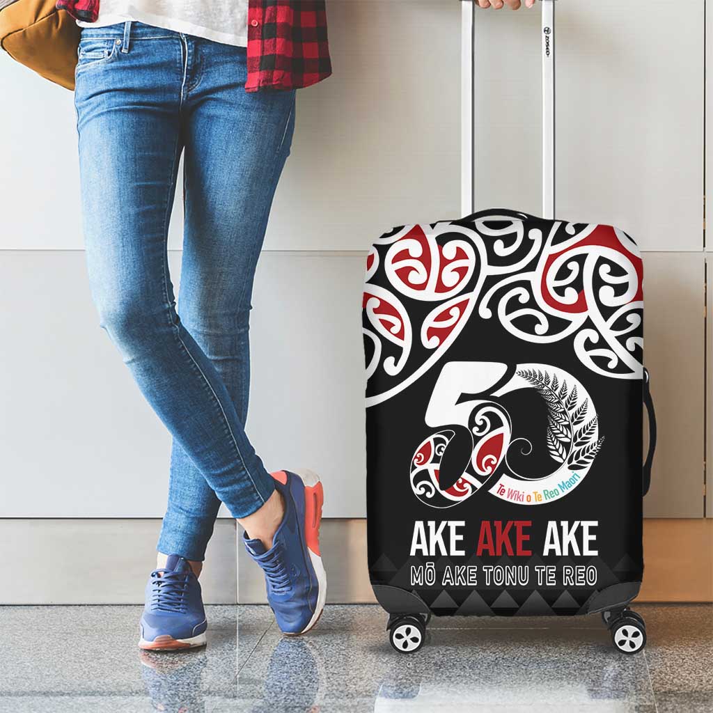Kia Kaha Te Reo Maori Luggage Cover 50 Years Mo Ake Tonu Te Reo - Aussie Hoodie