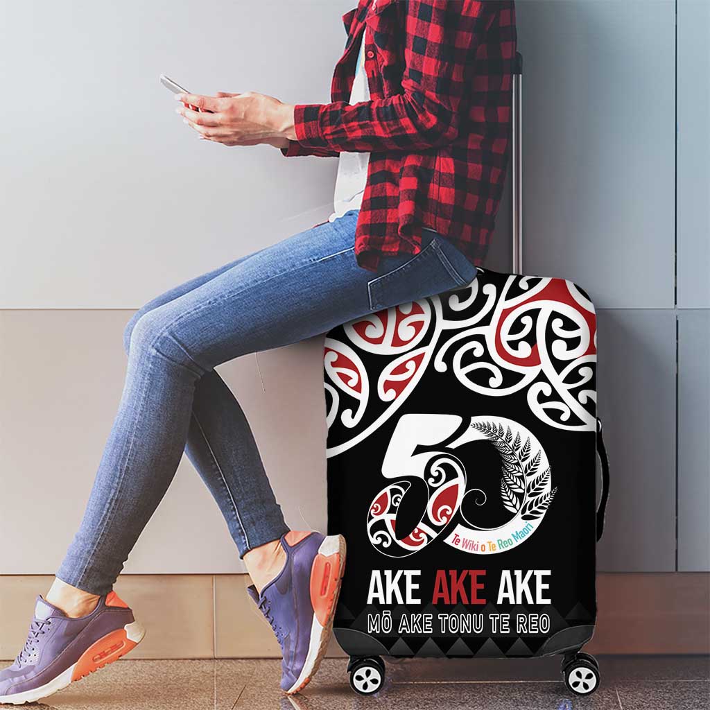 Kia Kaha Te Reo Maori Luggage Cover 50 Years Mo Ake Tonu Te Reo - Aussie Hoodie