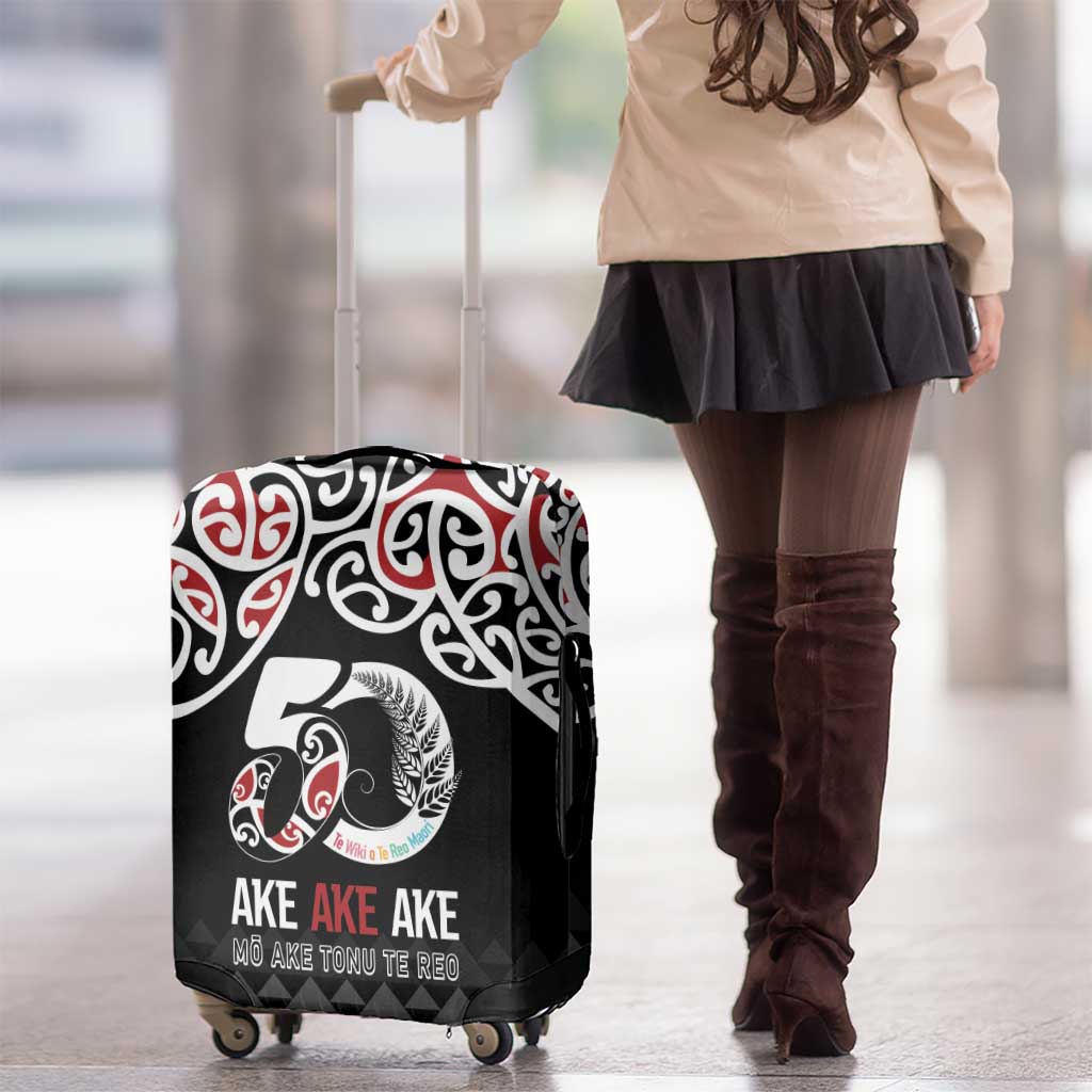 Kia Kaha Te Reo Maori Luggage Cover 50 Years Mo Ake Tonu Te Reo - Aussie Hoodie