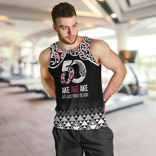 Kia Kaha Te Reo Maori Men Tank Top 50 Years Mo Ake Tonu Te Reo - Aussie Hoodie