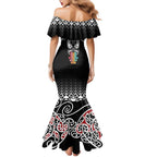 Kia Kaha Te Reo Maori Mermaid Dress 50 Years Mo Ake Tonu Te Reo - Aussie Hoodie