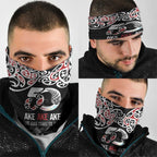 Kia Kaha Te Reo Maori Neck Gaiter 50 Years Mo Ake Tonu Te Reo - Aussie Hoodie