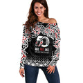 Kia Kaha Te Reo Maori Off Shoulder Sweater 50 Years Mo Ake Tonu Te Reo - Aussie Hoodie