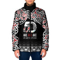 Kia Kaha Te Reo Maori Padded Jacket 50 Years Mo Ake Tonu Te Reo - Aussie Hoodie