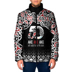 Kia Kaha Te Reo Maori Padded Jacket 50 Years Mo Ake Tonu Te Reo - Aussie Hoodie