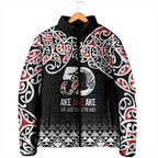 Kia Kaha Te Reo Maori Padded Jacket 50 Years Mo Ake Tonu Te Reo - Aussie Hoodie