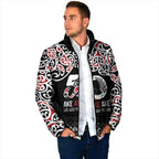 Kia Kaha Te Reo Maori Padded Jacket 50 Years Mo Ake Tonu Te Reo - Aussie Hoodie