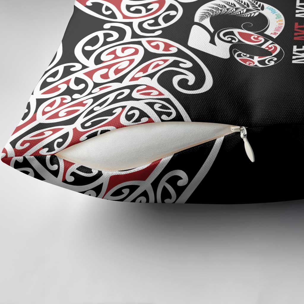 Kia Kaha Te Reo Maori Pillow Cover 50 Years Mo Ake Tonu Te Reo - Aussie Hoodie