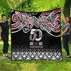 Kia Kaha Te Reo Maori Quilt 50 Years Mo Ake Tonu Te Reo - Aussie Hoodie
