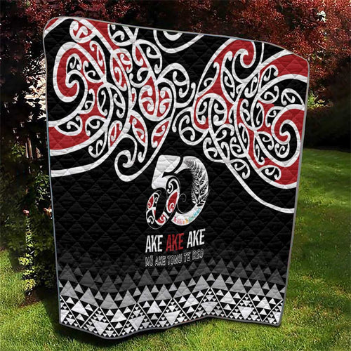 Kia Kaha Te Reo Maori Quilt 50 Years Mo Ake Tonu Te Reo - Aussie Hoodie