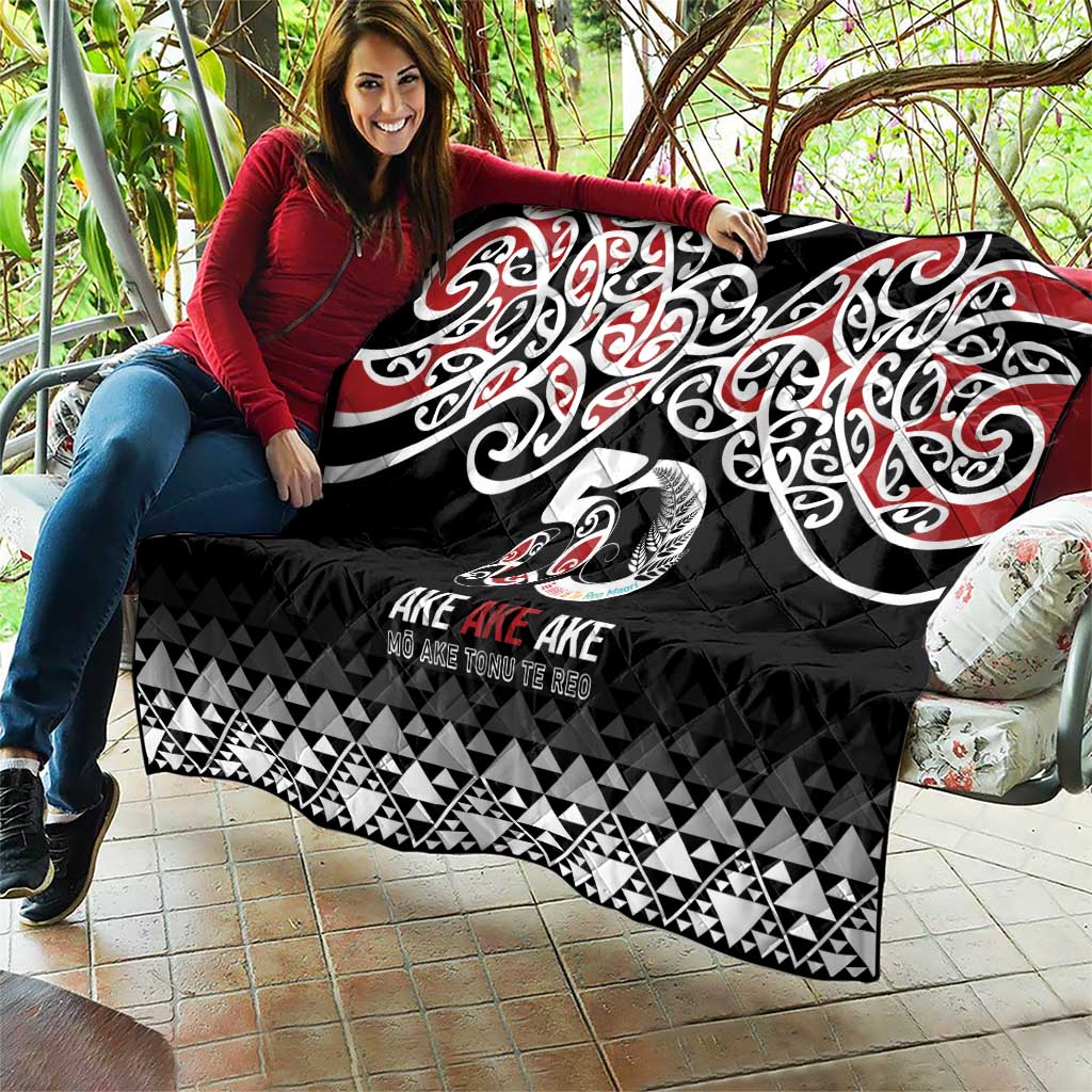 Kia Kaha Te Reo Maori Quilt 50 Years Mo Ake Tonu Te Reo - Aussie Hoodie