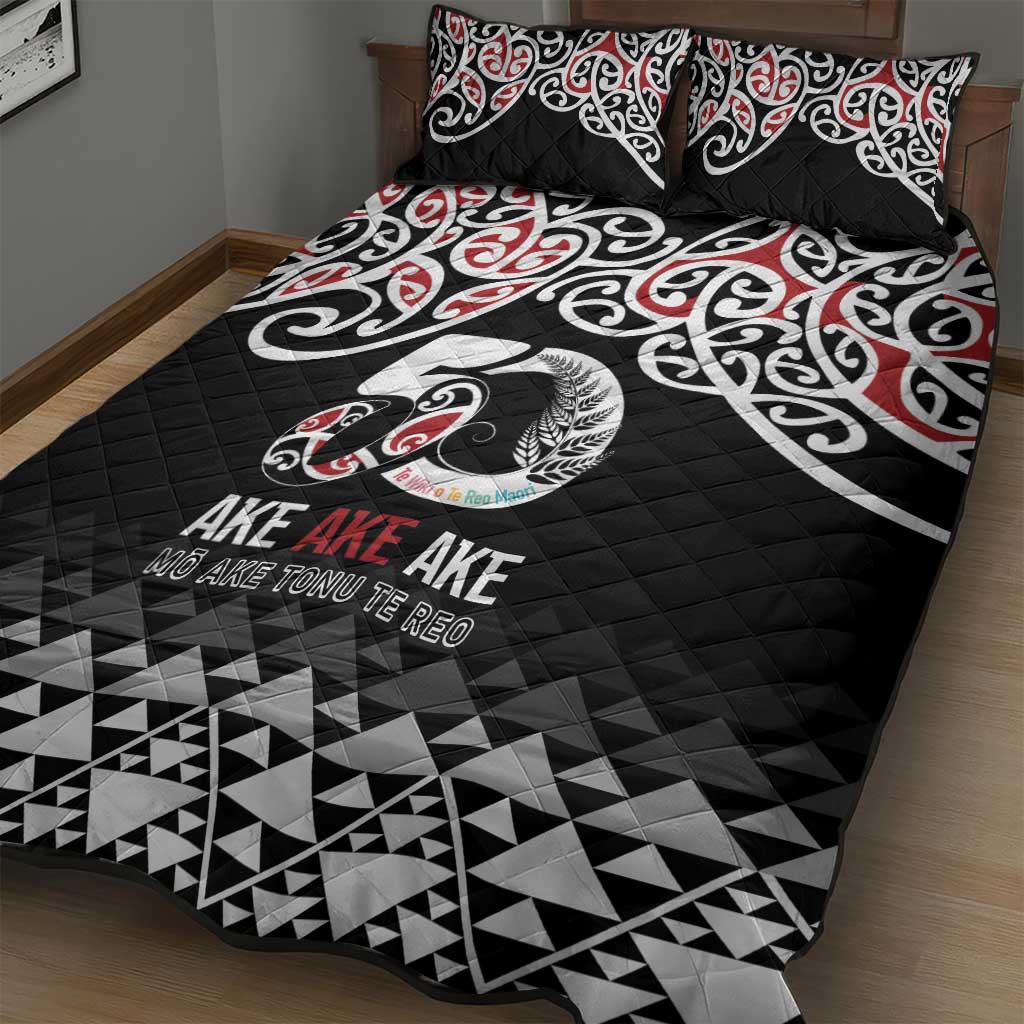 Kia Kaha Te Reo Maori Quilt Bed Set 50 Years Mo Ake Tonu Te Reo - Aussie Hoodie