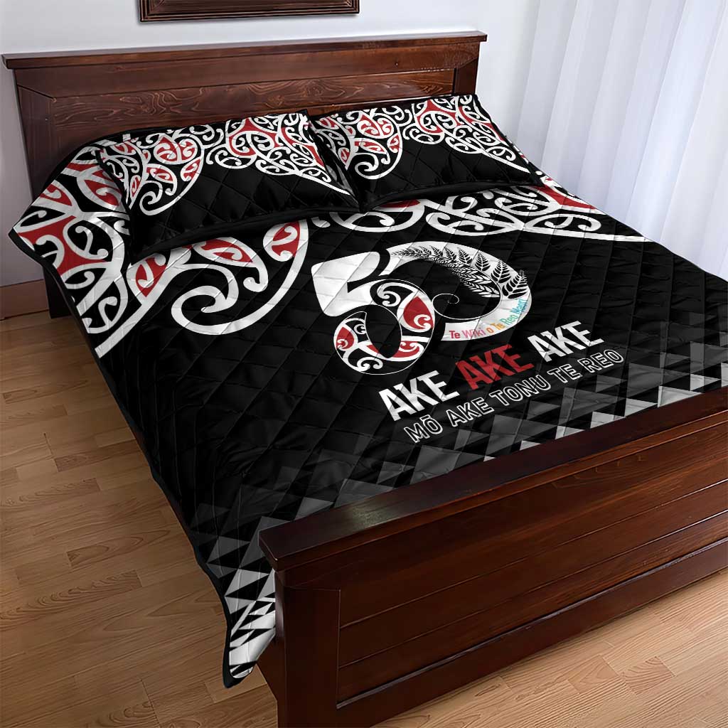 Kia Kaha Te Reo Maori Quilt Bed Set 50 Years Mo Ake Tonu Te Reo - Aussie Hoodie