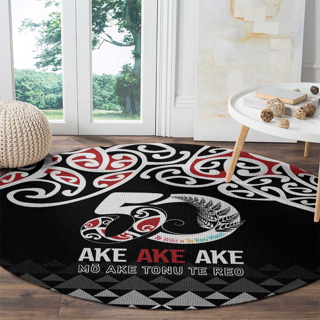 Kia Kaha Te Reo Maori Round Carpet 50 Years Mo Ake Tonu Te Reo - Aussie Hoodie