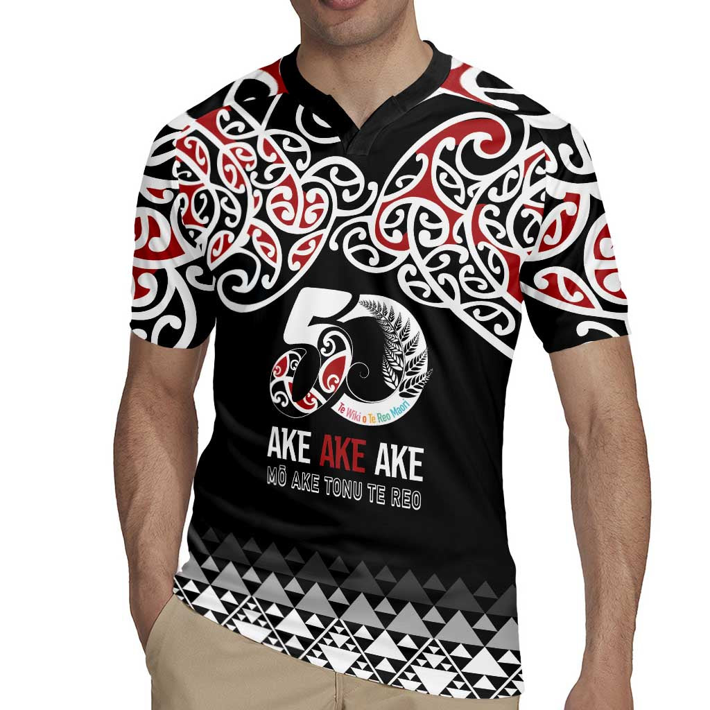 Kia Kaha Te Reo Maori Rugby Jersey 50 Years Mo Ake Tonu Te Reo - Aussie Hoodie