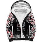 Kia Kaha Te Reo Maori Sherpa Hoodie 50 Years Mo Ake Tonu Te Reo - Aussie Hoodie