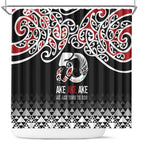 Kia Kaha Te Reo Maori Shower Curtain 50 Years Mo Ake Tonu Te Reo - Aussie Hoodie