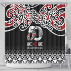 Kia Kaha Te Reo Maori Shower Curtain 50 Years Mo Ake Tonu Te Reo - Aussie Hoodie