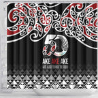 Kia Kaha Te Reo Maori Shower Curtain 50 Years Mo Ake Tonu Te Reo - Aussie Hoodie