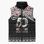 Kia Kaha Te Reo Maori Sleeveless Puffer Jacket 50 Years Mo Ake Tonu Te Reo - Aussie Hoodie