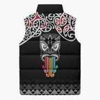 Kia Kaha Te Reo Maori Sleeveless Puffer Jacket 50 Years Mo Ake Tonu Te Reo - Aussie Hoodie