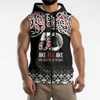 Kia Kaha Te Reo Maori Sleeveless Zip Hoodie 50 Years Mo Ake Tonu Te Reo LT7