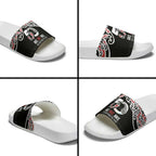 Kia Kaha Te Reo Maori Slide Sandals 50 Years Mo Ake Tonu Te Reo - Aussie Hoodie