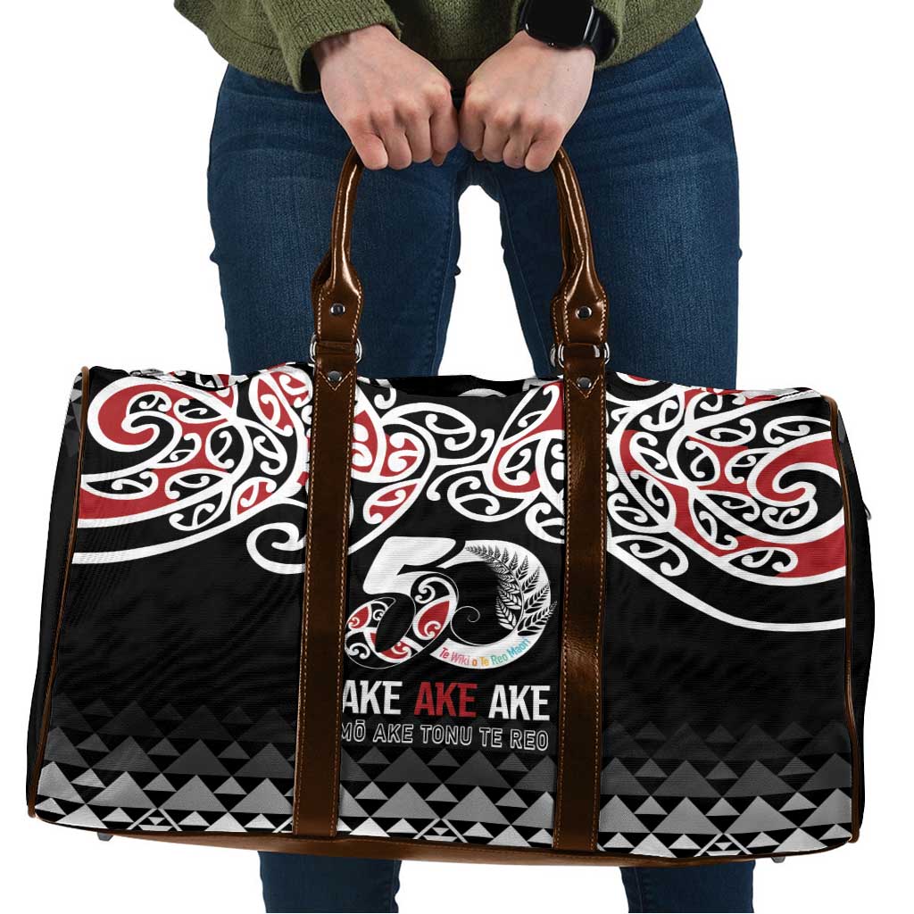 Kia Kaha Te Reo Maori Travel Bag 50 Years Mo Ake Tonu Te Reo - Aussie Hoodie