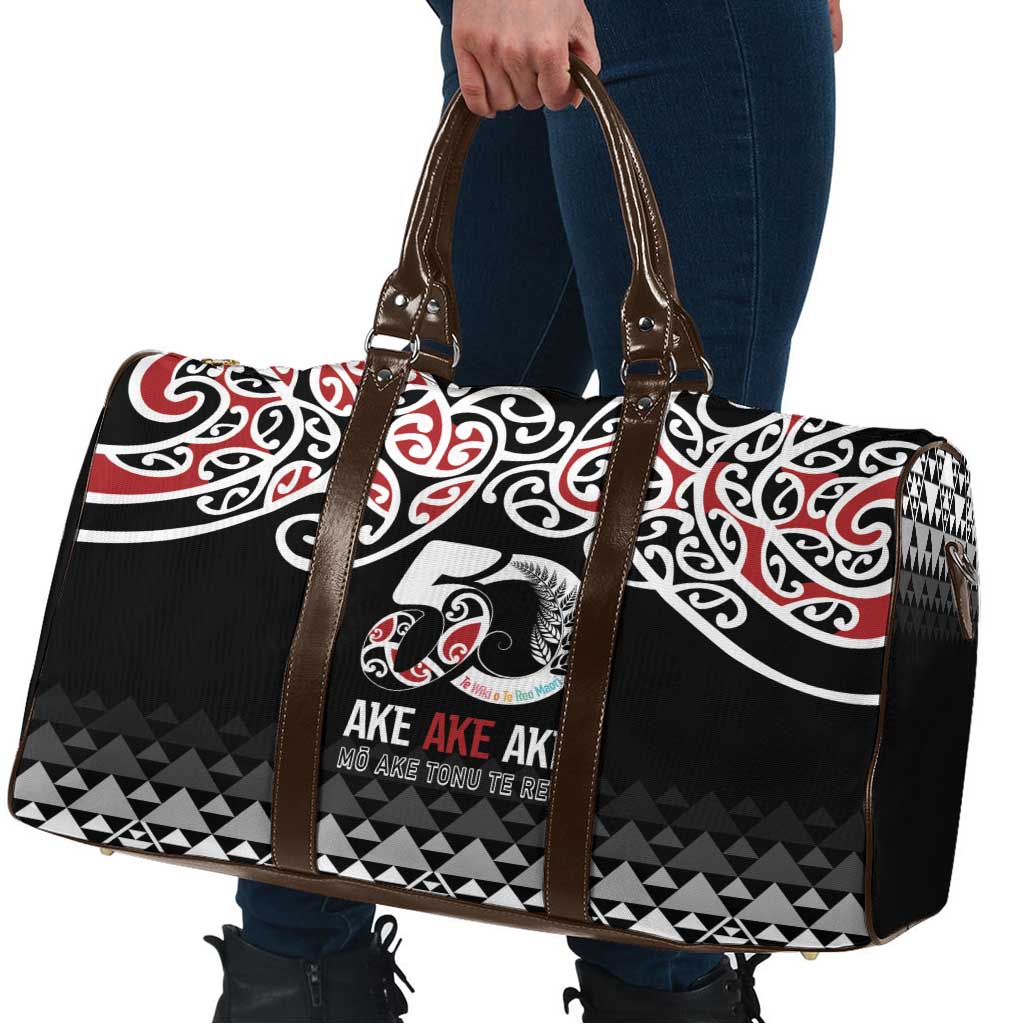 Kia Kaha Te Reo Maori Travel Bag 50 Years Mo Ake Tonu Te Reo - Aussie Hoodie