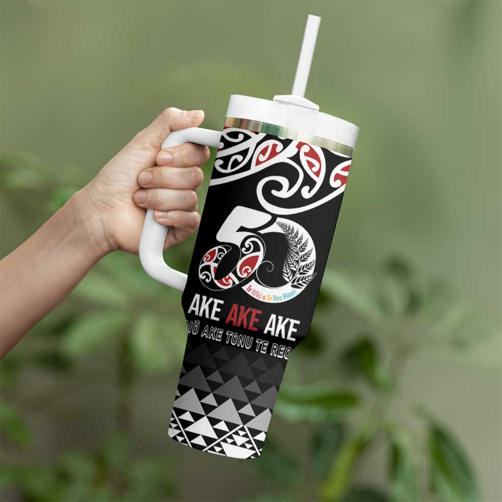 Kia Kaha Te Reo Maori Tumbler With Handle 50 Years Mo Ake Tonu Te Reo - Aussie Hoodie