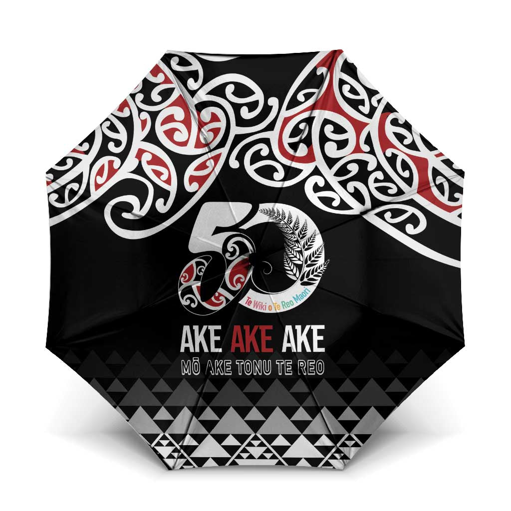 Kia Kaha Te Reo Maori Umbrella 50 Years Mo Ake Tonu Te Reo - Aussie Hoodie