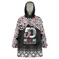 Kia Kaha Te Reo Maori Wearable Blanket Hoodie 50 Years Mo Ake Tonu Te Reo - Aussie Hoodie