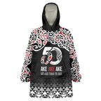 Kia Kaha Te Reo Maori Wearable Blanket Hoodie 50 Years Mo Ake Tonu Te Reo - Aussie Hoodie