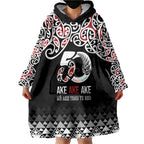 Kia Kaha Te Reo Maori Wearable Blanket Hoodie 50 Years Mo Ake Tonu Te Reo - Aussie Hoodie