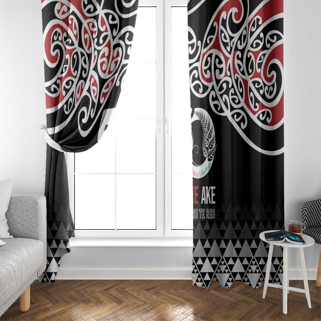Kia Kaha Te Reo Maori Window Curtain 50 Years Mo Ake Tonu Te Reo - Aussie Hoodie