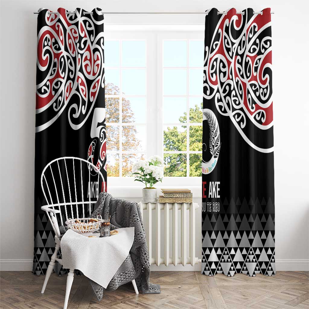 Kia Kaha Te Reo Maori Window Curtain 50 Years Mo Ake Tonu Te Reo - Aussie Hoodie
