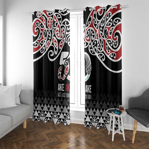 Kia Kaha Te Reo Maori Window Curtain 50 Years Mo Ake Tonu Te Reo - Aussie Hoodie
