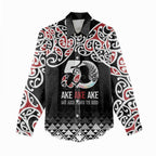 Kia Kaha Te Reo Maori Women Casual Shirt 50 Years Mo Ake Tonu Te Reo - Aussie Hoodie