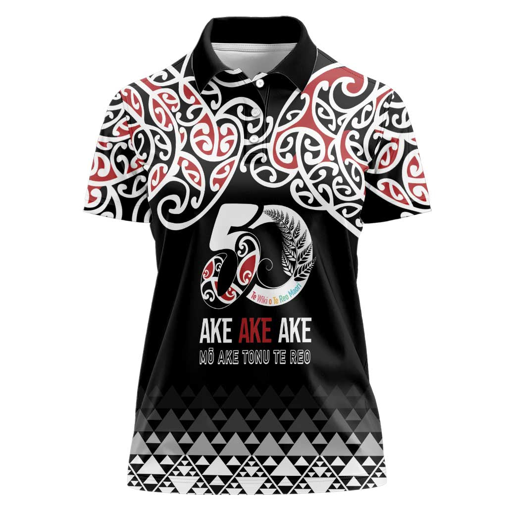 Kia Kaha Te Reo Maori Women Polo Shirt 50 Years Mo Ake Tonu Te Reo - Aussie Hoodie