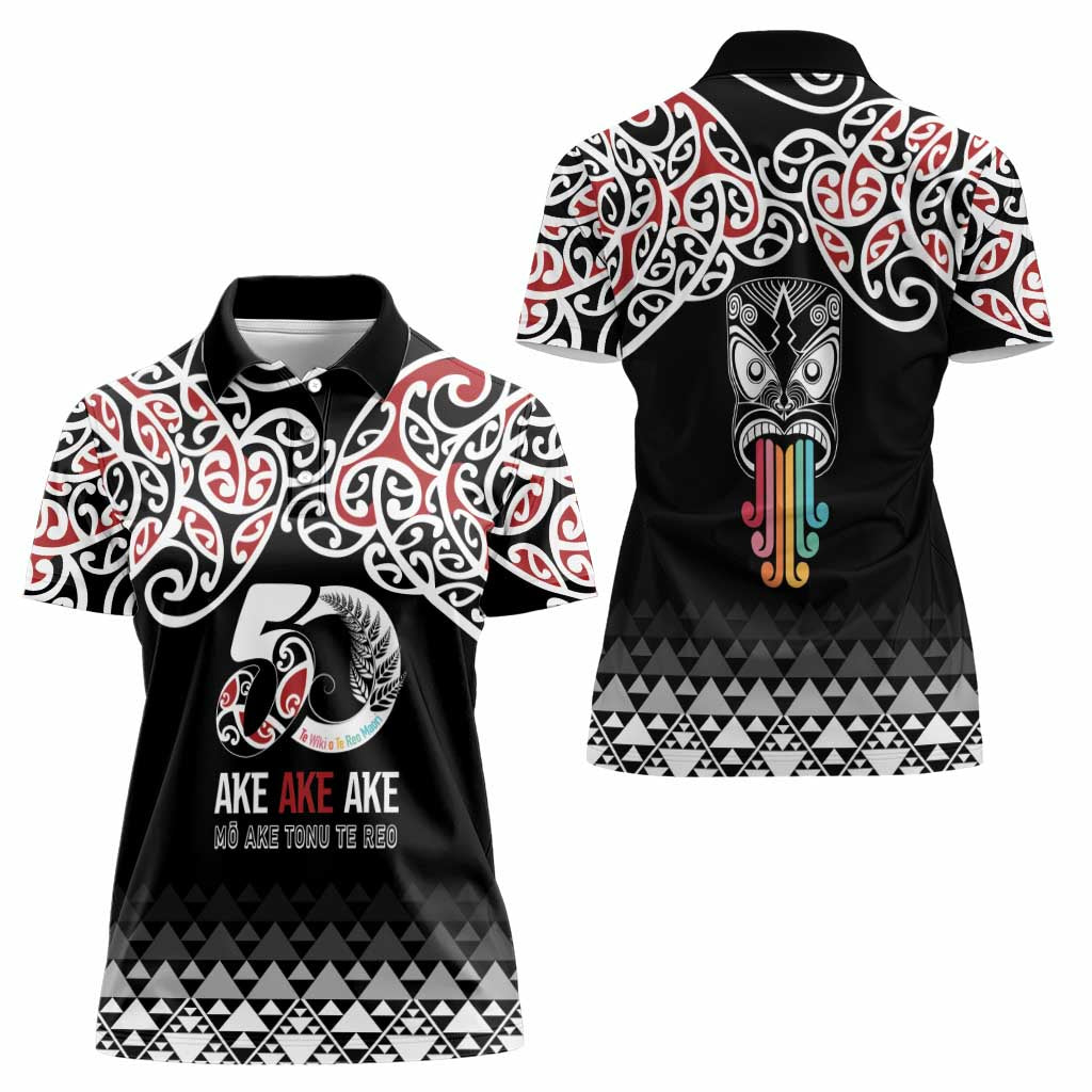 Kia Kaha Te Reo Maori Women Polo Shirt 50 Years Mo Ake Tonu Te Reo - Aussie Hoodie