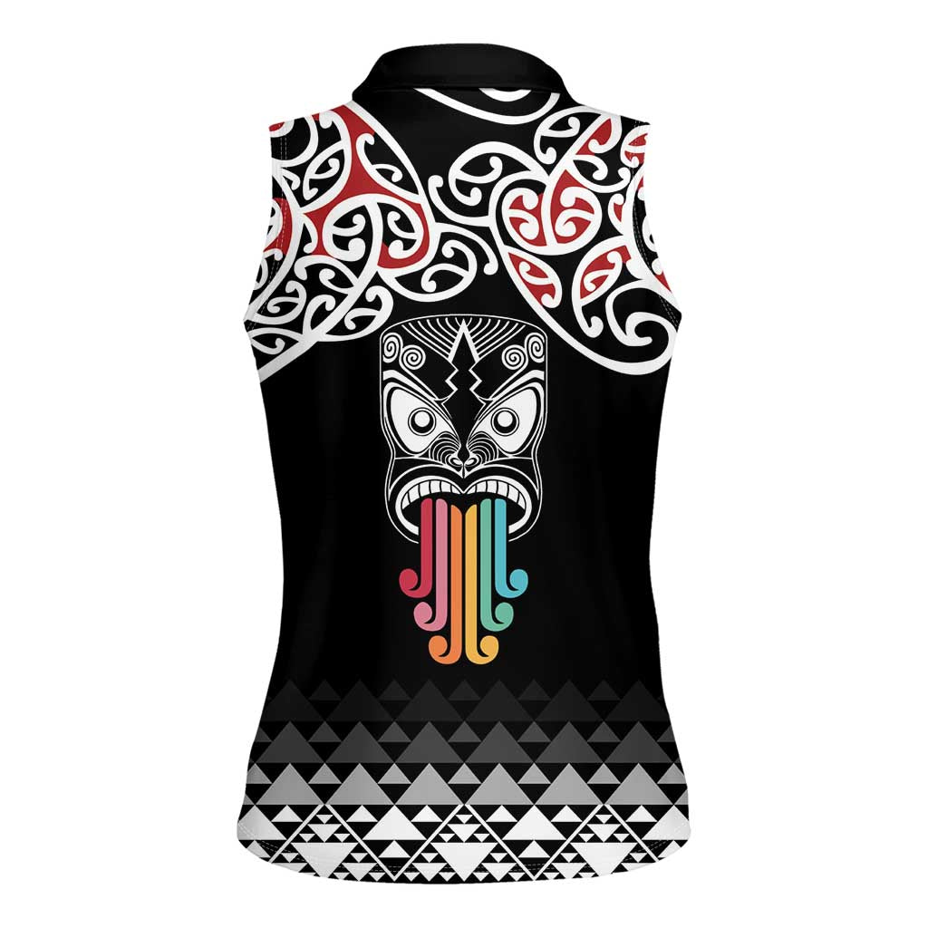 Kia Kaha Te Reo Maori Women Sleeveless Polo Shirt 50 Years Mo Ake Tonu Te Reo - Aussie Hoodie