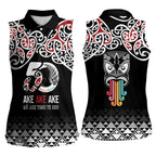 Kia Kaha Te Reo Maori Women Sleeveless Polo Shirt 50 Years Mo Ake Tonu Te Reo - Aussie Hoodie