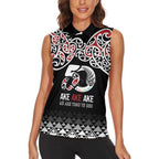 Kia Kaha Te Reo Maori Women Sleeveless Polo Shirt 50 Years Mo Ake Tonu Te Reo - Aussie Hoodie