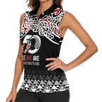 Kia Kaha Te Reo Maori Women Sleeveless Polo Shirt 50 Years Mo Ake Tonu Te Reo - Aussie Hoodie