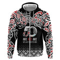 Kia Kaha Te Reo Maori Zip Hoodie 50 Years Mo Ake Tonu Te Reo - Aussie Hoodie