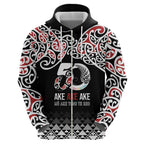 Kia Kaha Te Reo Maori Zip Hoodie 50 Years Mo Ake Tonu Te Reo - Aussie Hoodie